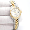 Rolex 279173 Datejust 18K/SS with Silver Diamond Dial on Jubilee