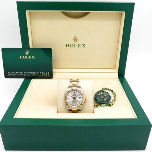 Alternative view of Rolex 279173 Datejust 18K/SS with Silver Stick Dial on Oyster