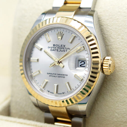 Rolex 279173 Datejust 18K/SS with Silver Stick Dial on Oyster - Image 3