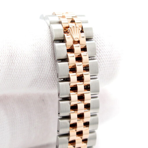 Rolex 279171 Datejust 18K/SS with Rose Roman Dial on Jubilee - Image 7