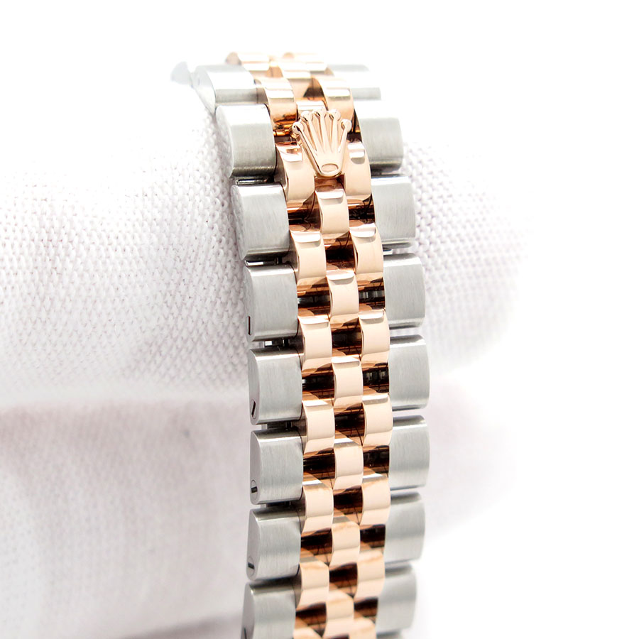 Rolex 279171 Datejust 18K/SS with Rose Roman Dial on Jubilee - Image 7