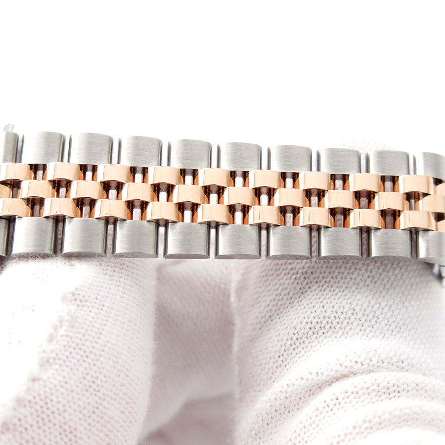 Rolex 279171 Datejust 18K/SS with Rose Roman Dial on Jubilee - Image 6