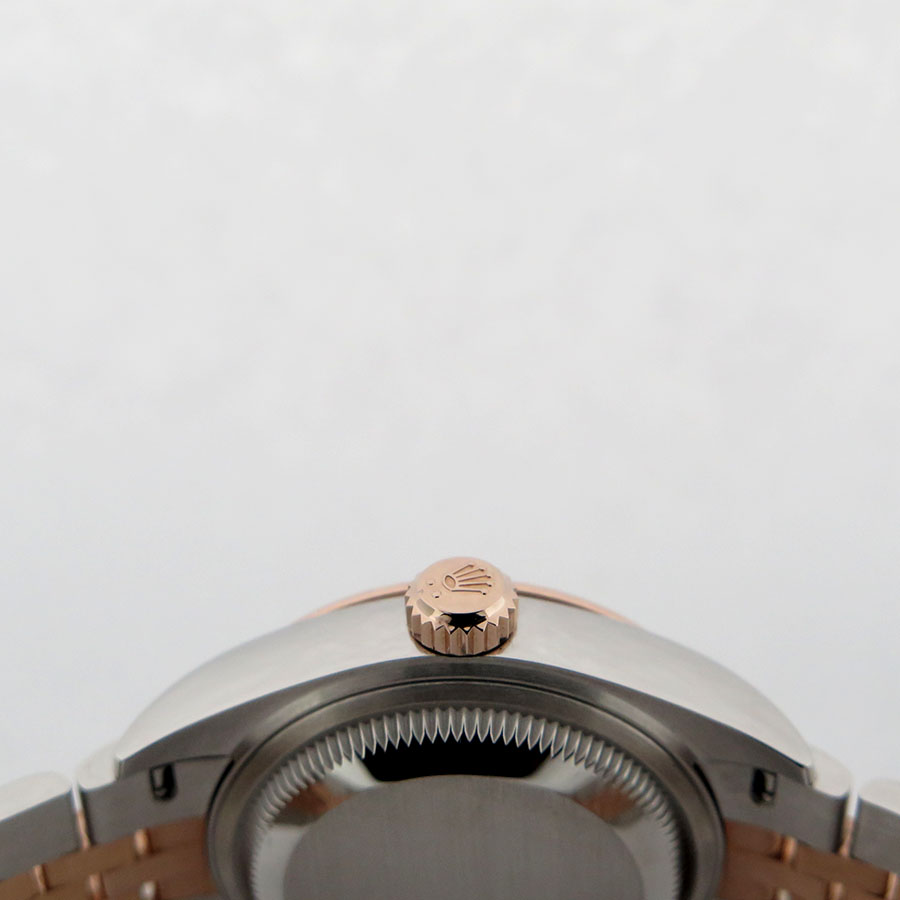Rolex 279171 Datejust 18K/SS with Rose Roman Dial on Jubilee - Image 4