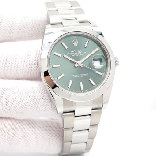 Rolex 126300 Datejust 41 with Mint Green Dial on Oyster
