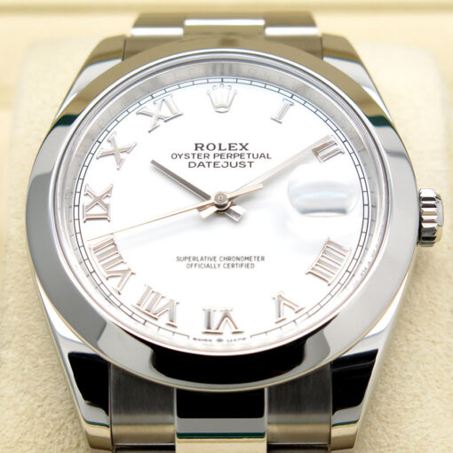 Rolex 126300 Datejust 41 with White Roman Dial on Oyster - Image 3