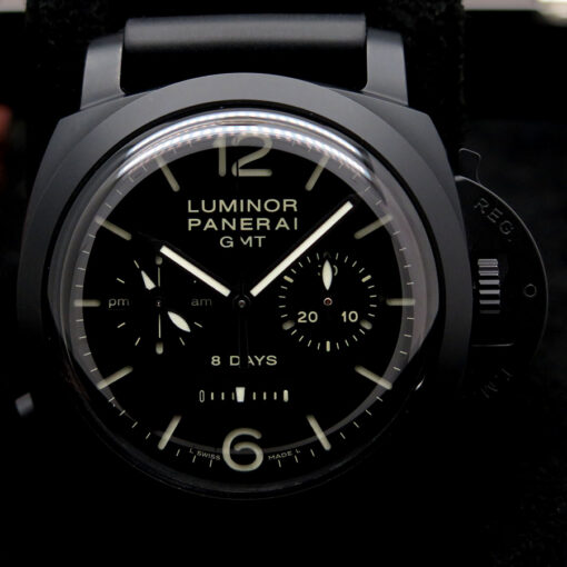Panerai PAM 317 Luminor 1950 44mm Chronograph Monopulsante 8 Days GMT Ceramic - Image 3