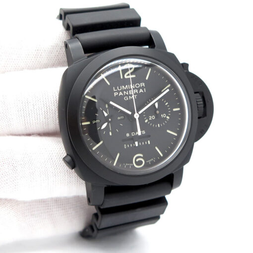 Panerai PAM 317 Luminor 1950 44mm Chronograph Monopulsante 8 Days GMT Ceramic