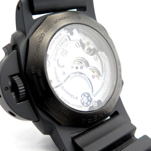 Panerai PAM 317 Luminor 1950 44mm Chronograph Monopulsante 8 Days GMT Ceramic - Image 4