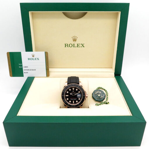 Alternative view of Rolex 126655 Yachtmaster 18K Rose Gold
