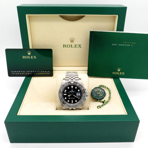 Alternative view of Rolex 126710GRNR GMT Master II on Jubilee