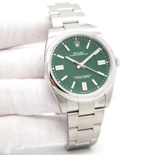 Rolex 124300 Oyster Perpetual 41 with Green Dial (New Old Stock)