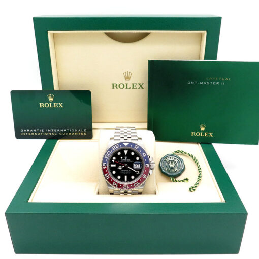 Alternative view of Rolex 126710BLRO GMT Master II on Jubilee (New Old Stock)