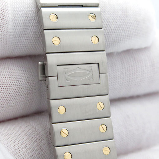 Cartier W2SA0030 Santos de Cartier Large 18K/SS Automatic with Grey Dial - Image 9