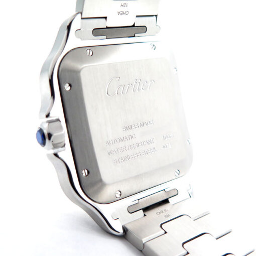 Cartier W2SA0030 Santos de Cartier Large 18K/SS Automatic with Grey Dial - Image 5