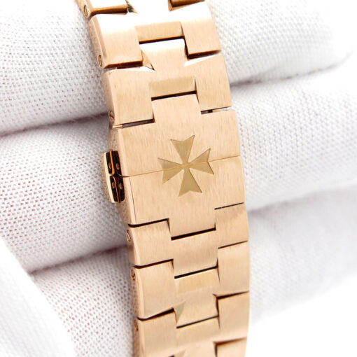 Vacheron Constantin 5520V Overseas 18K Rose Gold Chronograph with Blue Dial - Image 8