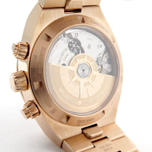 Vacheron Constantin 5520V Overseas 18K Rose Gold Chronograph with Blue Dial - Image 4