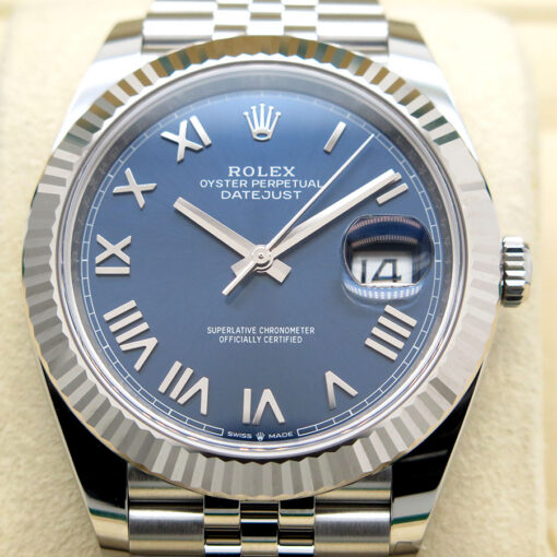 Rolex 126334 Datejust 41 with Blue Roman Dial on Jubilee (New Model) - Image 3