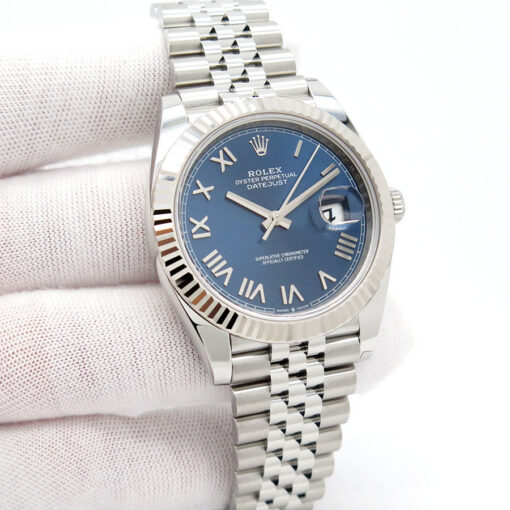Rolex 126334 Datejust 41 with Blue Roman Dial on Jubilee (New Model)