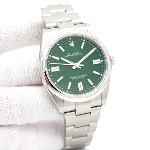Rolex 124300 Oyster Perpetual 41 with Green Dial