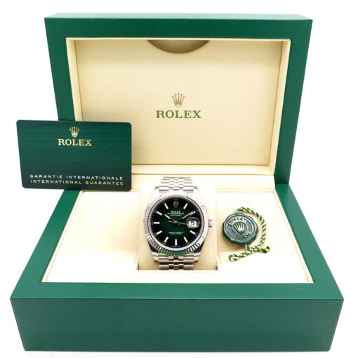 Rolex 126334 Datejust 41 with Green Ombre Dial on Jubilee (New Model) - Image 2