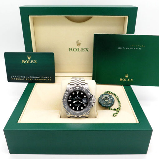 Alternative view of Rolex 126710GRNR GMT Master II on Jubilee