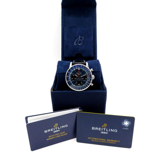 Alternative view of Breitling AB0139 Navitimer B01 with Blue Dial 41mm on Leather