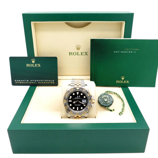 Alternative view of Rolex 126713GRNR GMT Master II 18K/SS on Jubilee