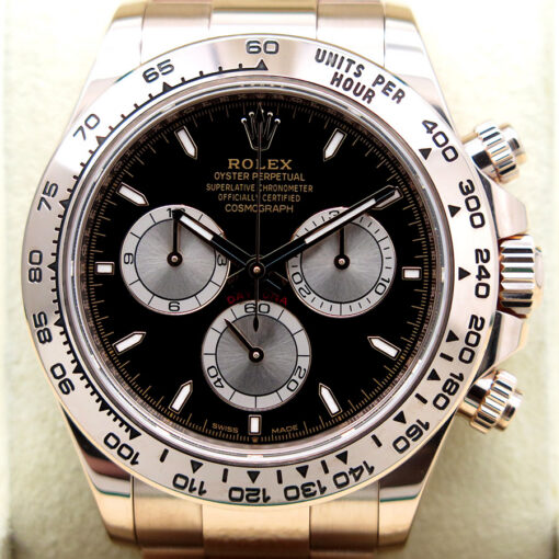 Rolex 126505 Cosmograph Daytona 18K Rose Gold with Black Dial - Image 3