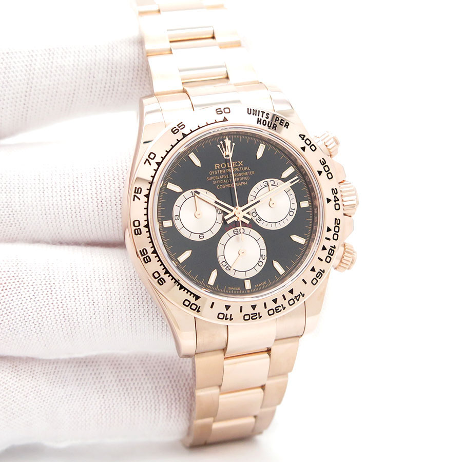Rolex 126505 Cosmograph Daytona 18K Rose Gold with Black Dial