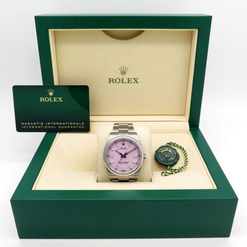 Alternative view of Rolex 126000 Oyster Perpetual with Pink Dial