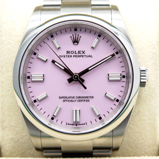 Rolex 126000 Oyster Perpetual with Pink Dial - Image 3