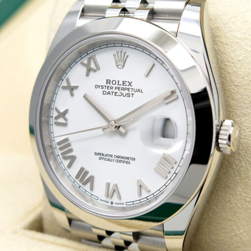 Rolex 126300 Datejust 41 with White Roman Dial on Jubilee (New Model) - Image 3