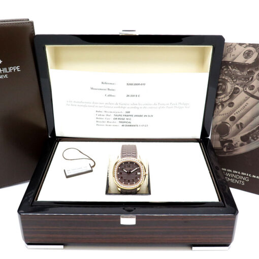 Alternative view of Patek Philippe 5268/200R Aquanaut Luce with Taupe Dial & Diamond Bezel