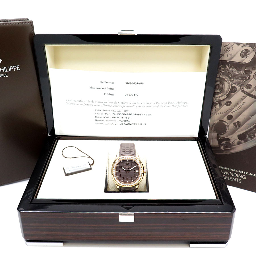 Patek Philippe 5268/200R Aquanaut Luce with Taupe Dial & Diamond Bezel - Image 2