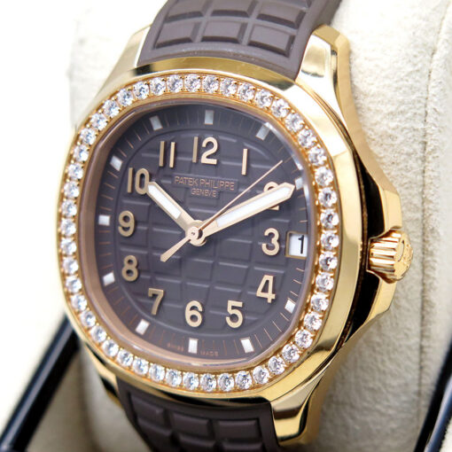 Patek Philippe 5268/200R Aquanaut Luce with Taupe Dial & Diamond Bezel - Image 4