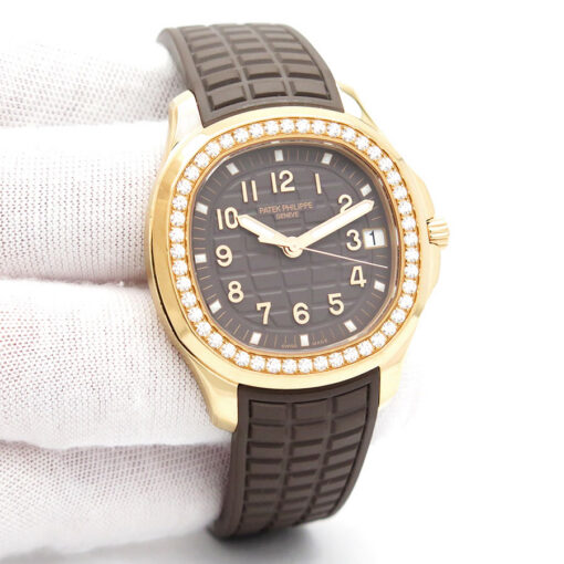 Patek Philippe 5268/200R Aquanaut Luce with Taupe Dial & Diamond Bezel