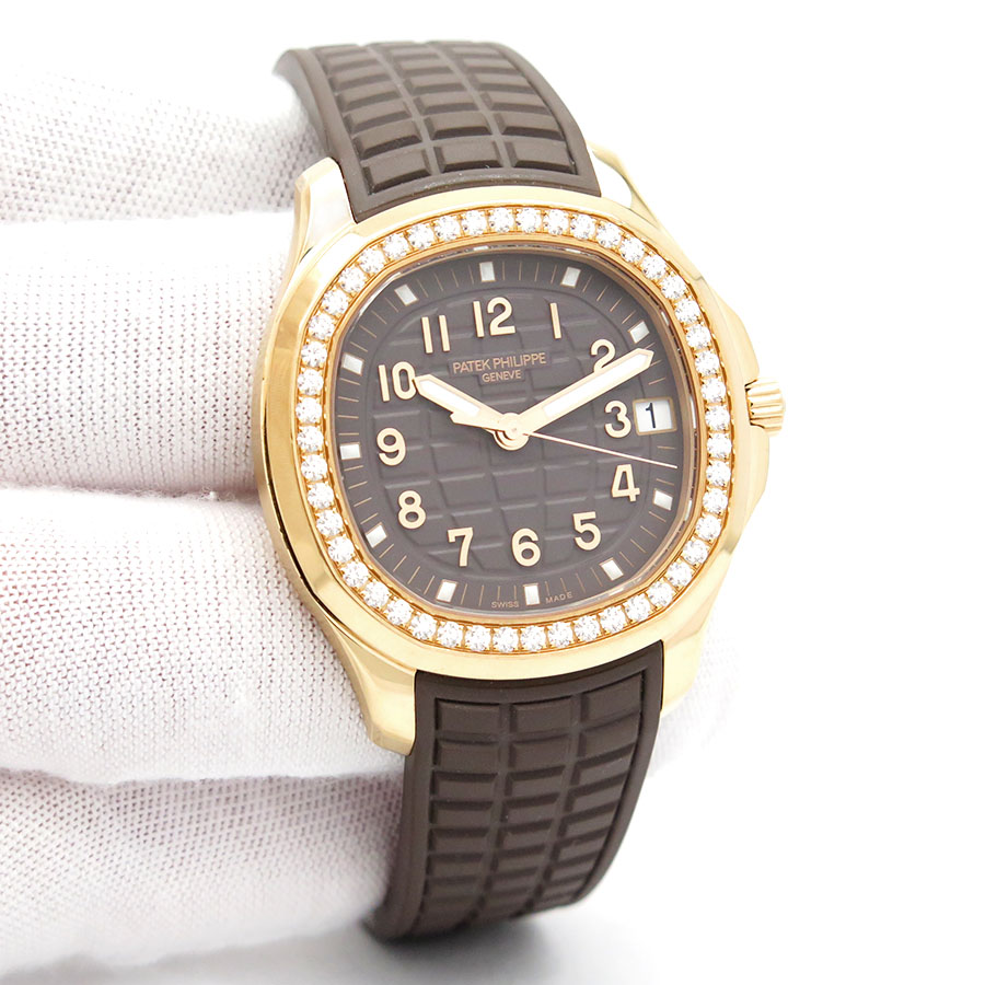 Patek Philippe 5268/200R Aquanaut Luce with Taupe Dial & Diamond Bezel
