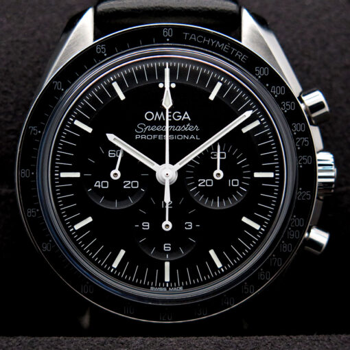 Omega Speedmaster Professional Moonwatch “Sapphire Sandwich” with 3861 Movement on Leather - Image 3