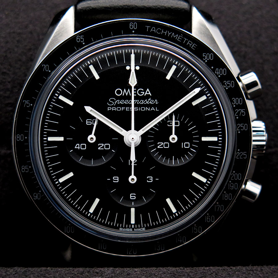 Omega Speedmaster Professional Moonwatch “Sapphire Sandwich” with 3861 Movement on Leather - Image 3