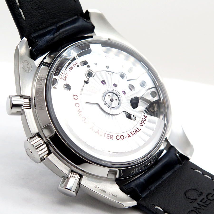 Omega Speedmaster Moonphase Chronograph with Blue Dial - Image 5