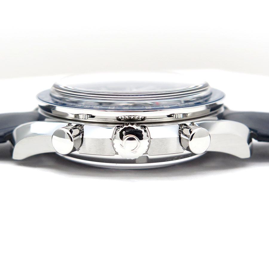 Omega Speedmaster Moonphase Chronograph with Blue Dial - Image 6