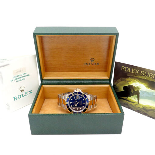 Alternative view of Rolex 16613LB Submariner 18K/SS with Blue Dial