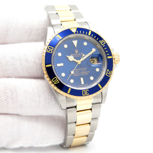 Rolex 16613LB Submariner 18K/SS with Blue Dial