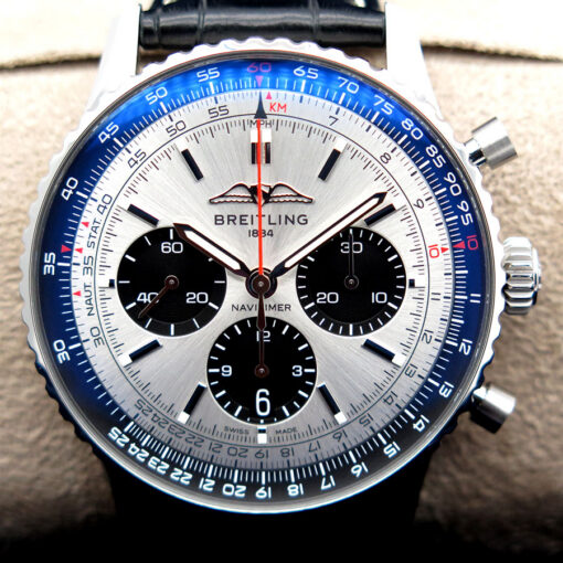 Breitling AB0138 Navitimer B01 Chronograph 43mm with Silver Dial - Image 3