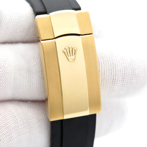 Rolex CPO 326238 Skydweller 18K Yellow Gold with Black Dial on Oysterflex - Image 7