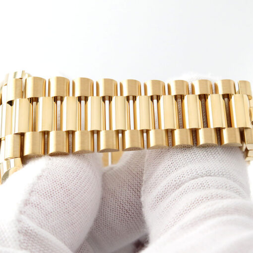 Rolex 228238 Day Date 40 18K Yellow Gold with Green Roman Dial - Image 9