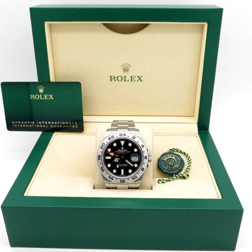 Alternative view of Rolex 216570 Explorer II with Black Dial