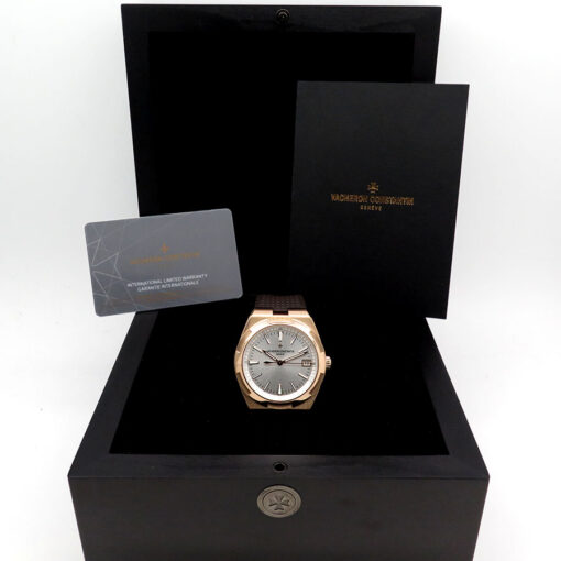 Alternative view of Vacheron Constantin 4500V Overseas 18K Rose Gold Automatic with Silver Dial