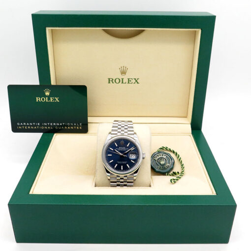 Rolex 126200 Datejust with Blue Stick Dial on Jubilee - Image 2