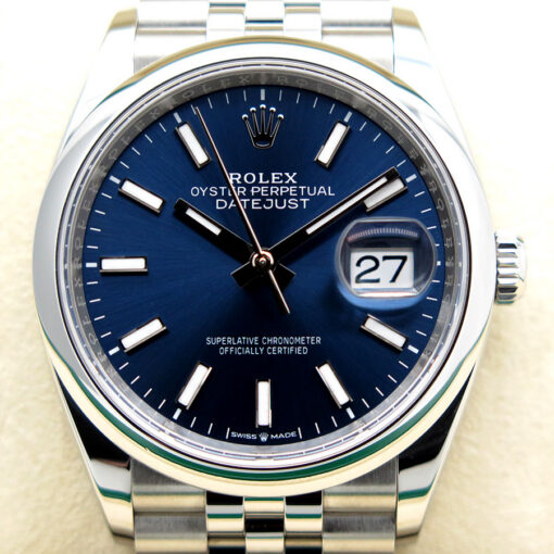 Rolex 126200 Datejust with Blue Stick Dial on Jubilee - Image 3